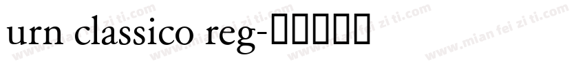 urn classico reg字体转换